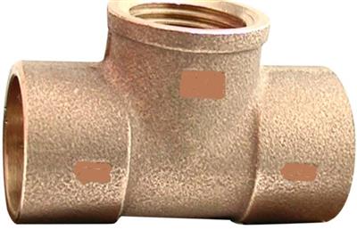 End feed 1/2" Tee C x C x FI 15mm x 15mm x 1/2"