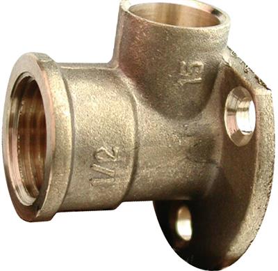 End feed Wall Plate Elbow 22mm x 3/4"