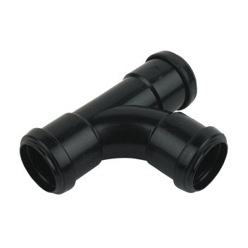 FloPlast Push-Fit Swept Tee Black 32mm