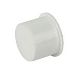 FloPlast Push-Fit Socket Stop End plug White 32mm