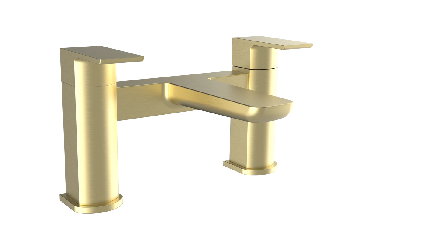 Kolt Brushed Brass Bath Filler