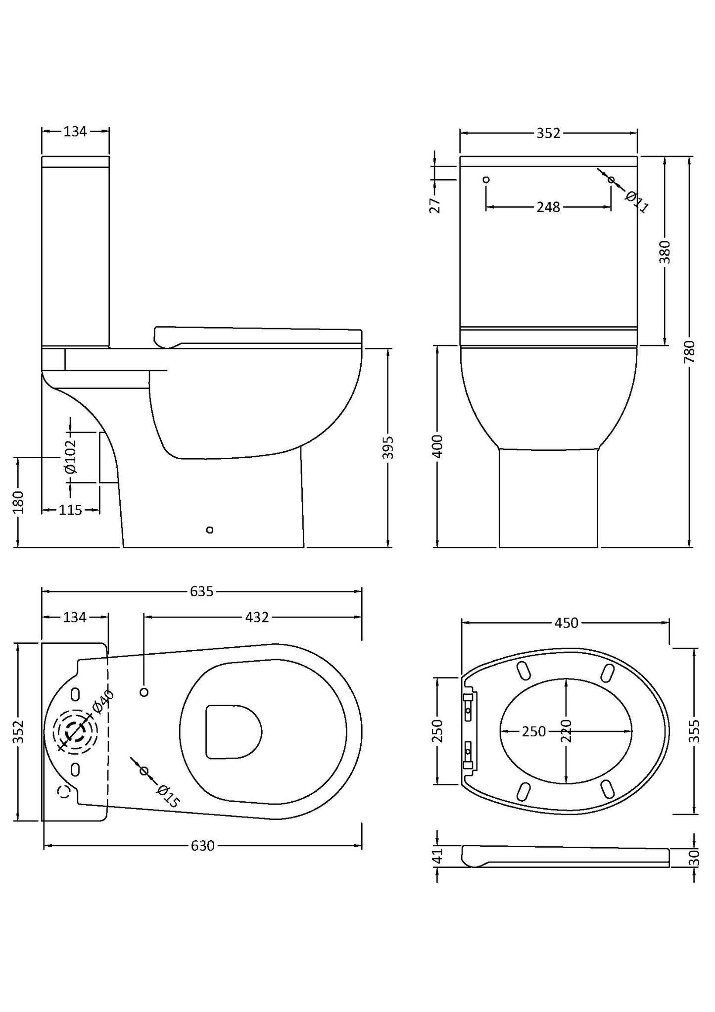 Rimless Toilet To Go With Soft Close Seat