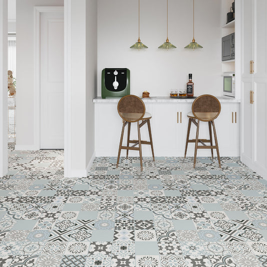 Corfu Mosaic Tiles SPC Tile Flooring 1.49m²