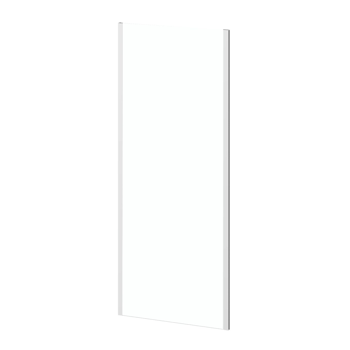 Koncept Square Hinged Bath Screen - Chrome