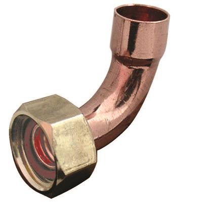 End feed 3/4" Bent Cylinder Union 22mm