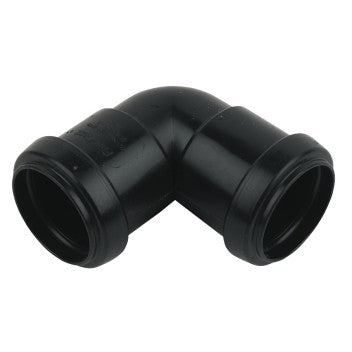 FloPlast Push-Fit Knucle Bend Black 32mm