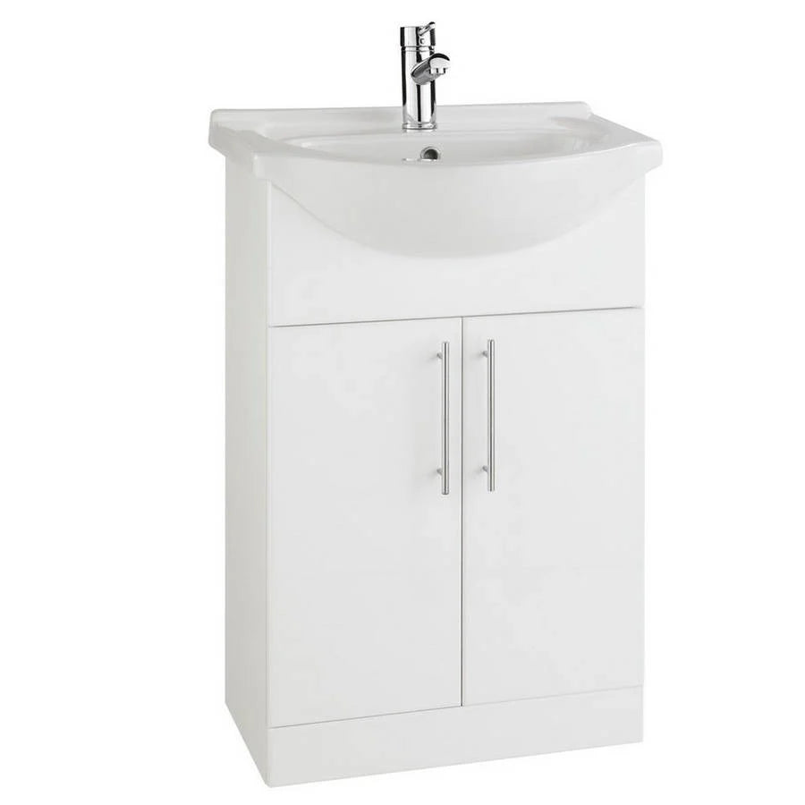 Impakt 550mm Vanity Unit & Basin with Chrome handles