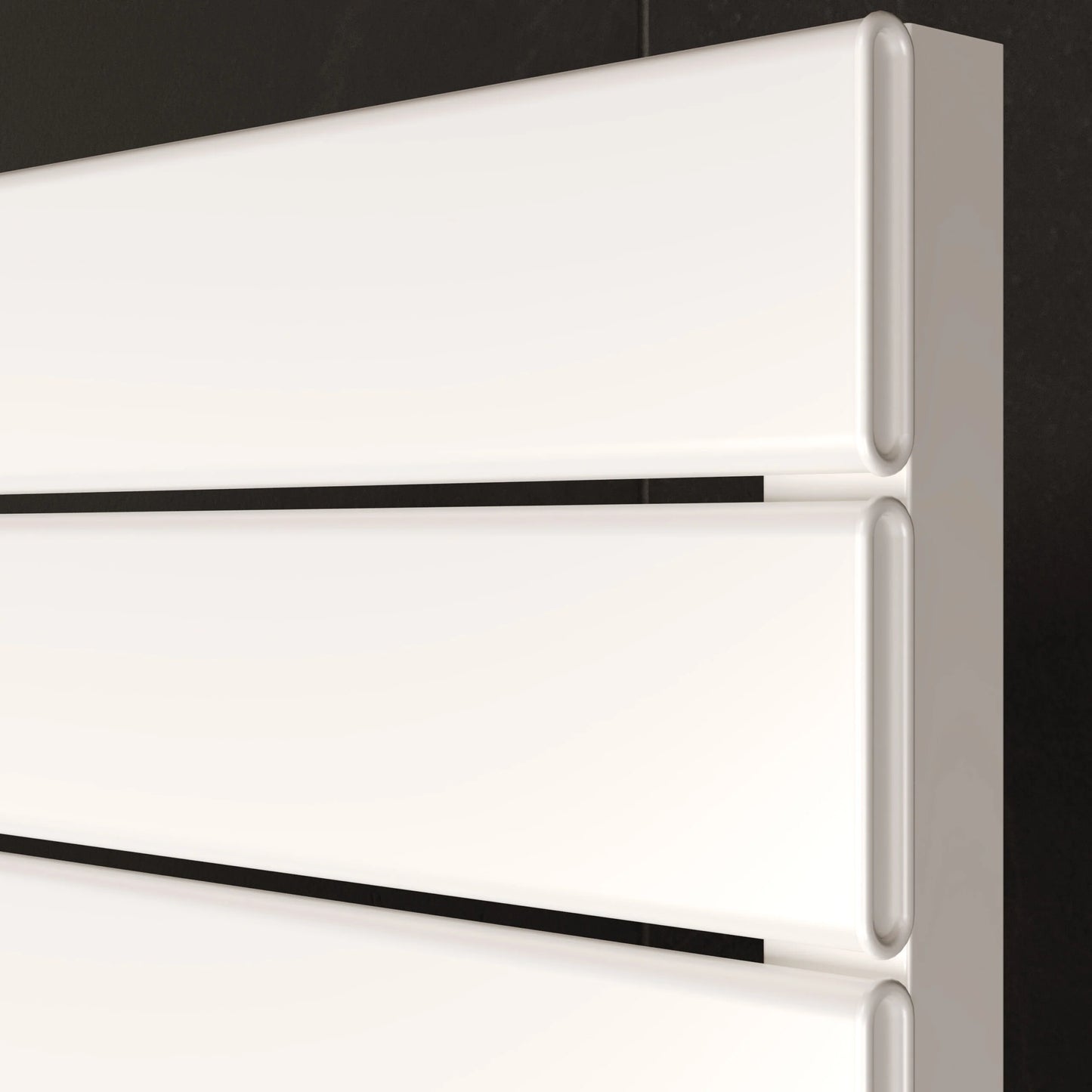 Maple Towel Rail 615 x 500mm - Textured White