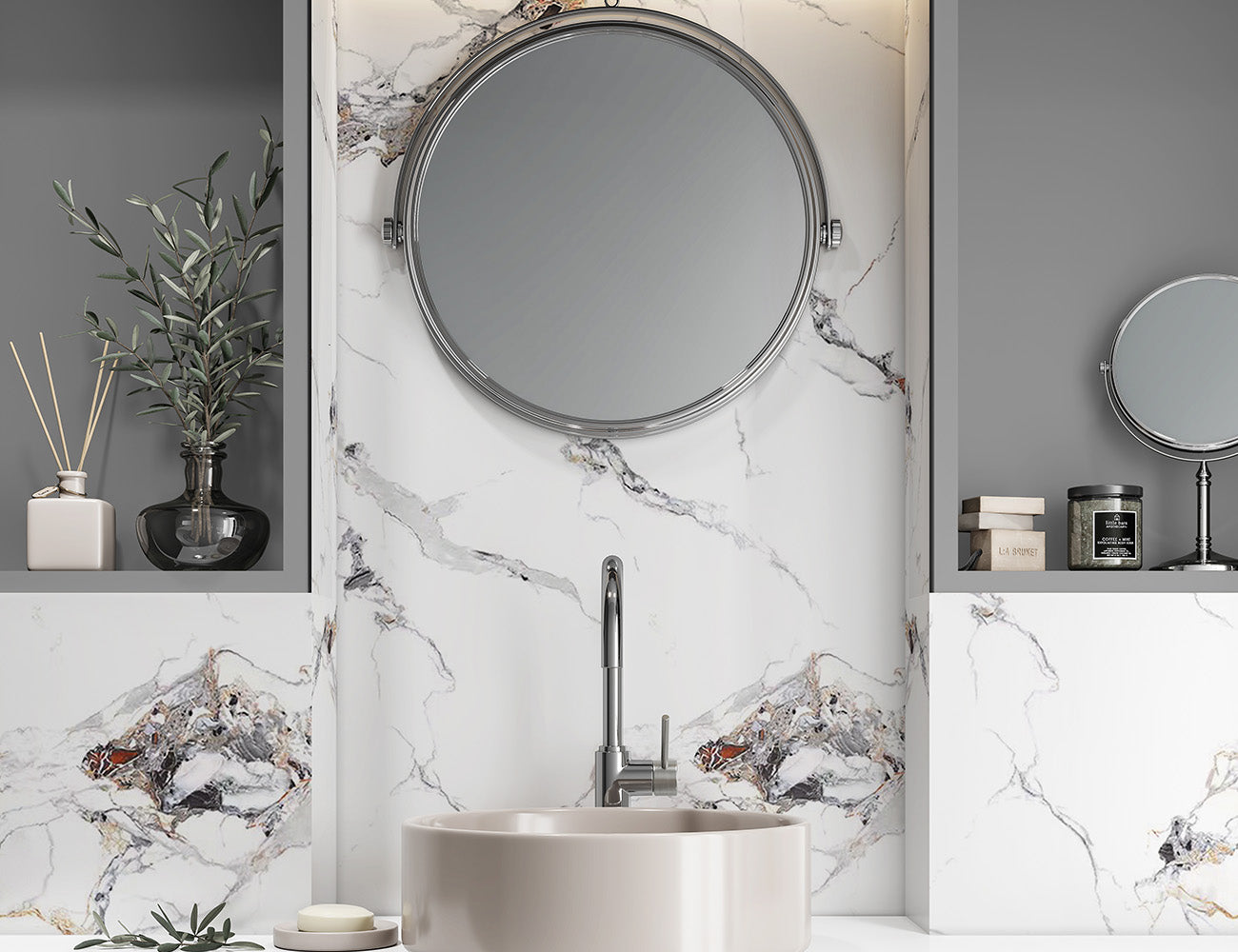 Onyx Carrara Marble – Super Matt – PVC Wall Panels 1m x 2.4m