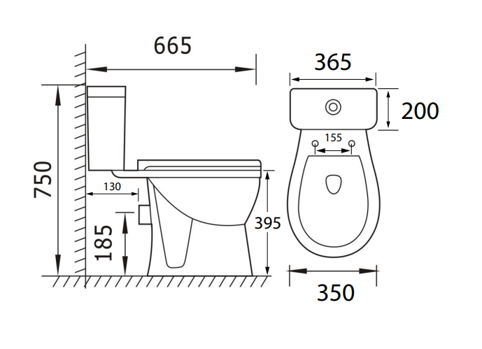 Proton Rimless Toilet To Go With Soft Close Seat