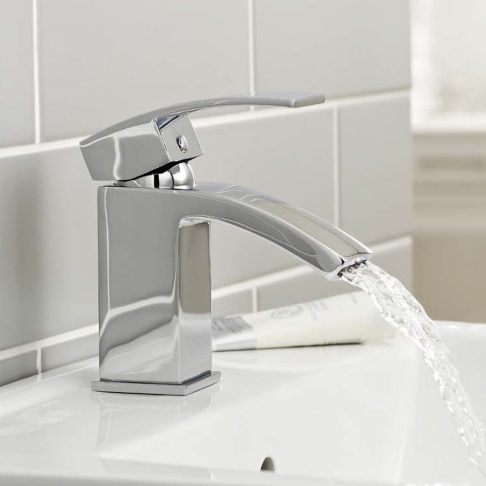 Flair Chrome Mono Basin Mixer with Click Waste