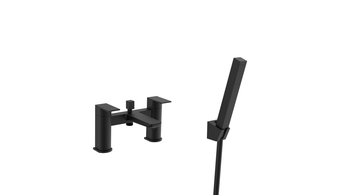 Kolt Matt Black Bath Shower Mixer