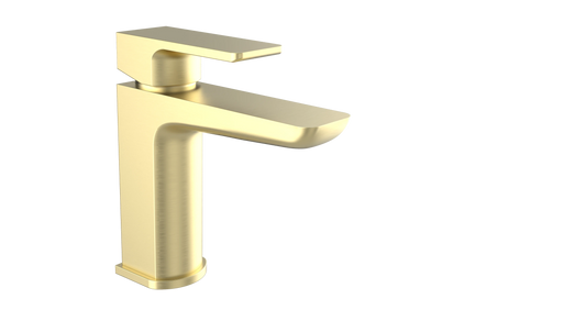 Kolt Brushed Brass Mono Basin Mixer