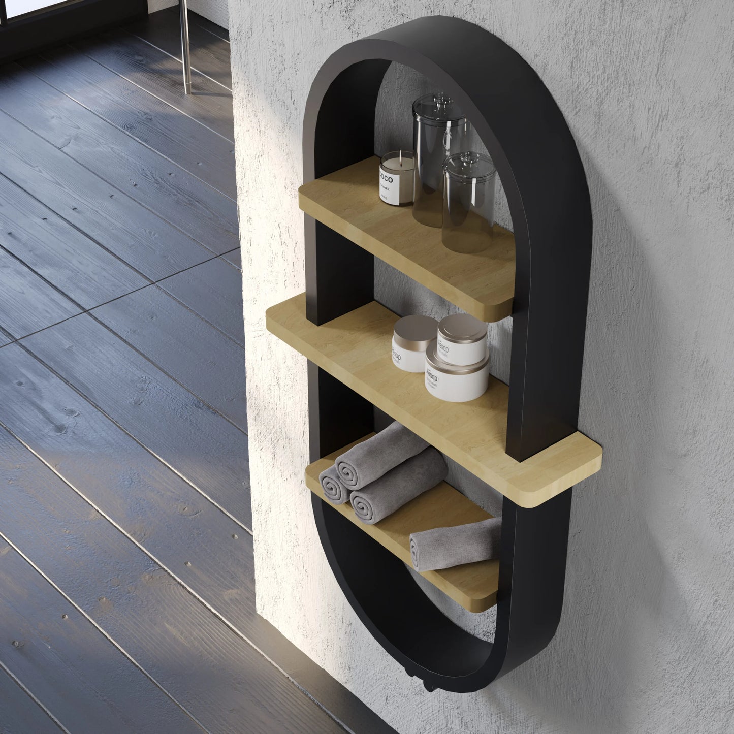 VAUGHAN 1175 x 500mm - BLACK