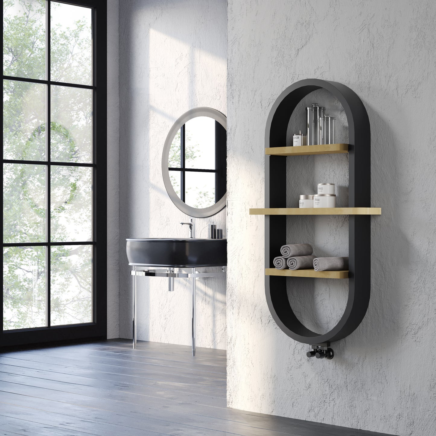 VAUGHAN 1175 x 500mm - BLACK