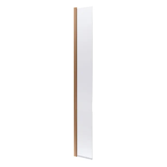 Wetroom Hinged Screen 300 x 1850mm - Brushed Bronze