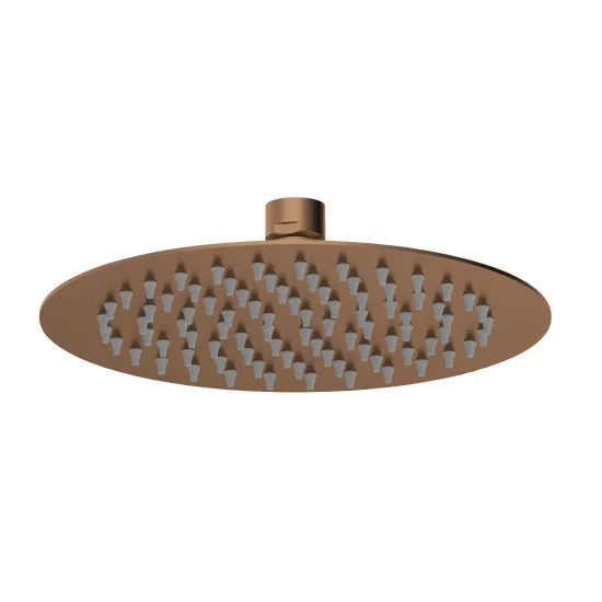 Round Fixed Head 200mm Diameter - Brushed Bronze