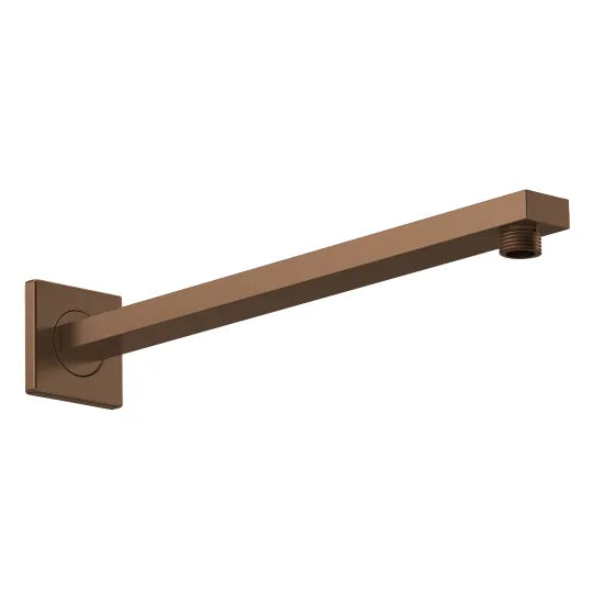 Small Rectangular Shower Arm - Brushed Bronze