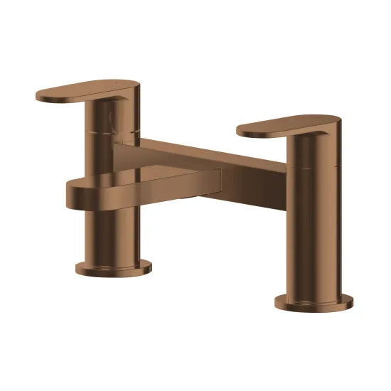 Sidonia Deck Mounted Bath Filler - Brushed Bronze
