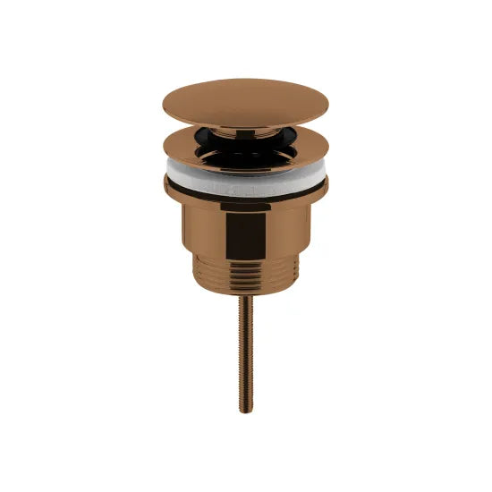 Universal Push Button Basin Waste - Brushed Bronze
