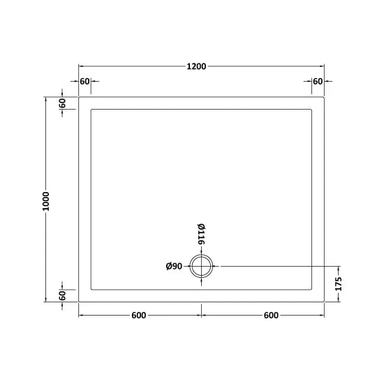 Rectangular Slimline Shower Tray