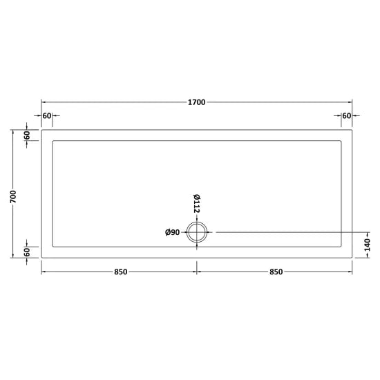 Rectangular Slimline Shower Tray