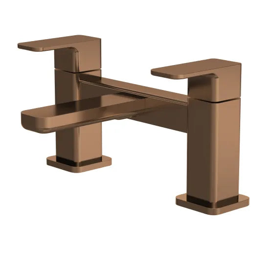 Synergy Vega Deck Mounted Bath Filler - Brushed Bronze
