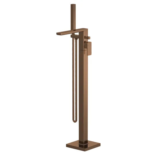 Synergy Vega Freestanding Bath Shower Mixer with Kit - Brushed Bronze