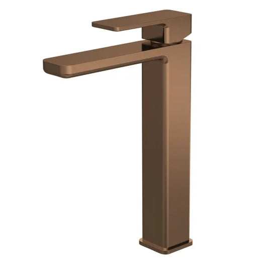 Synergy Vega High Rise Mono Basin Mixer - Brushed Bronze
